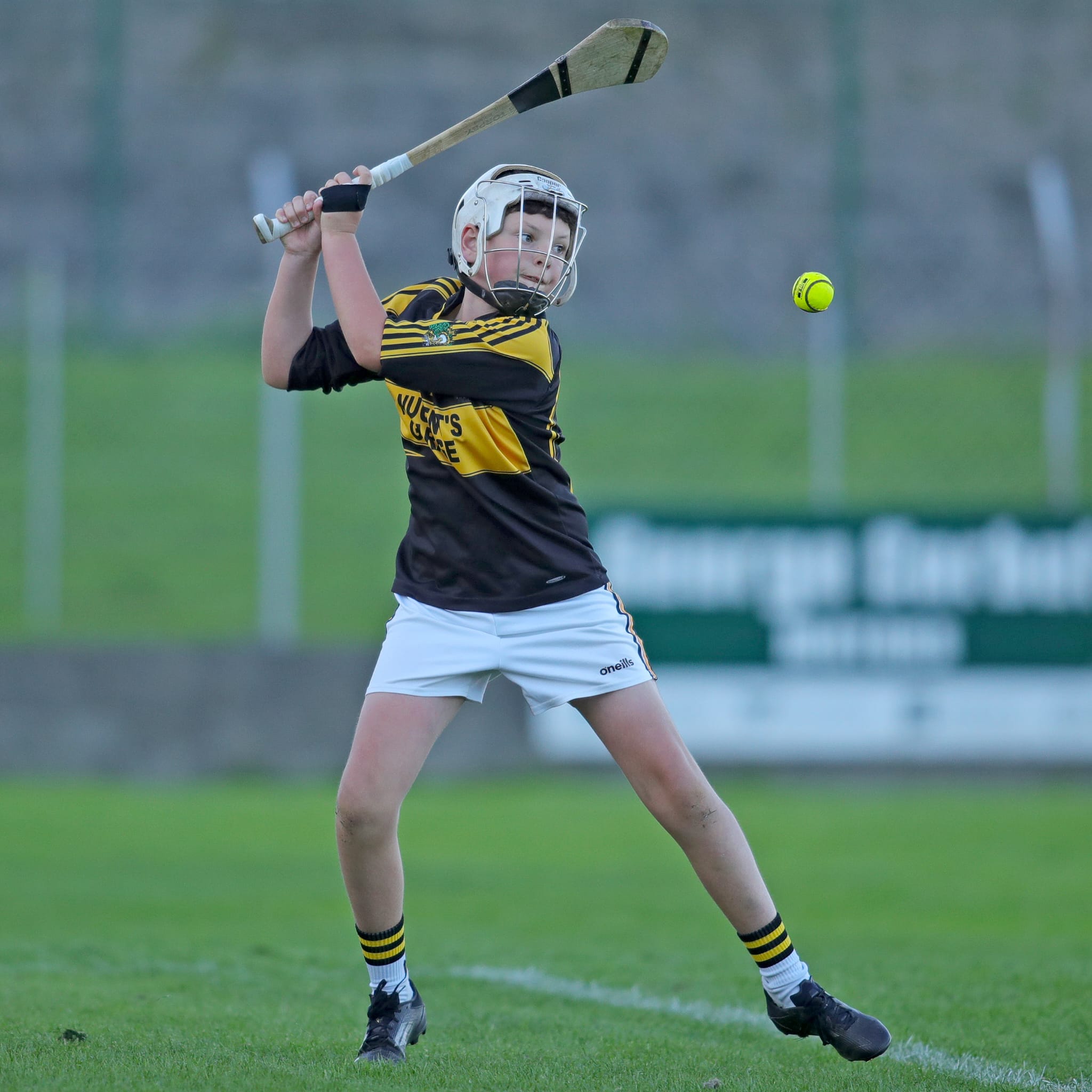 Young Lismore hurler in action